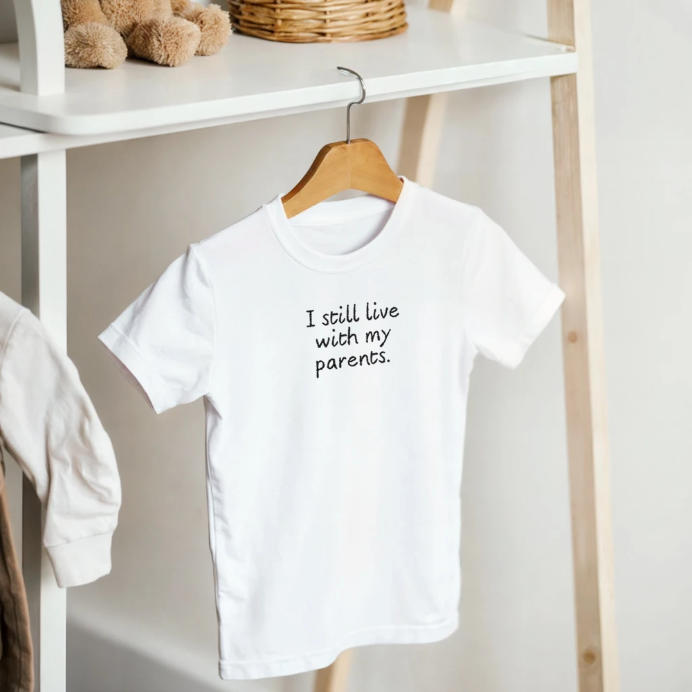 T-shirt de criança "I still live with my parents"